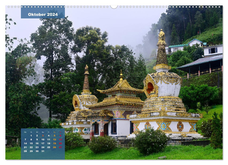 Sikkim – Buddhistisches Kleinod im Himalaya (CALVENDO Wandkalender 2024)