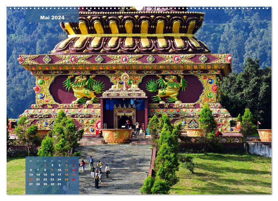 Sikkim – Buddhistisches Kleinod im Himalaya (CALVENDO Wandkalender 2024)