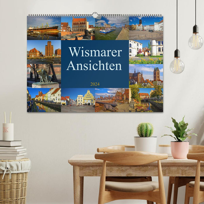 Vues de Wismar 2024 (Calendrier mural CALVENDO 2024) 