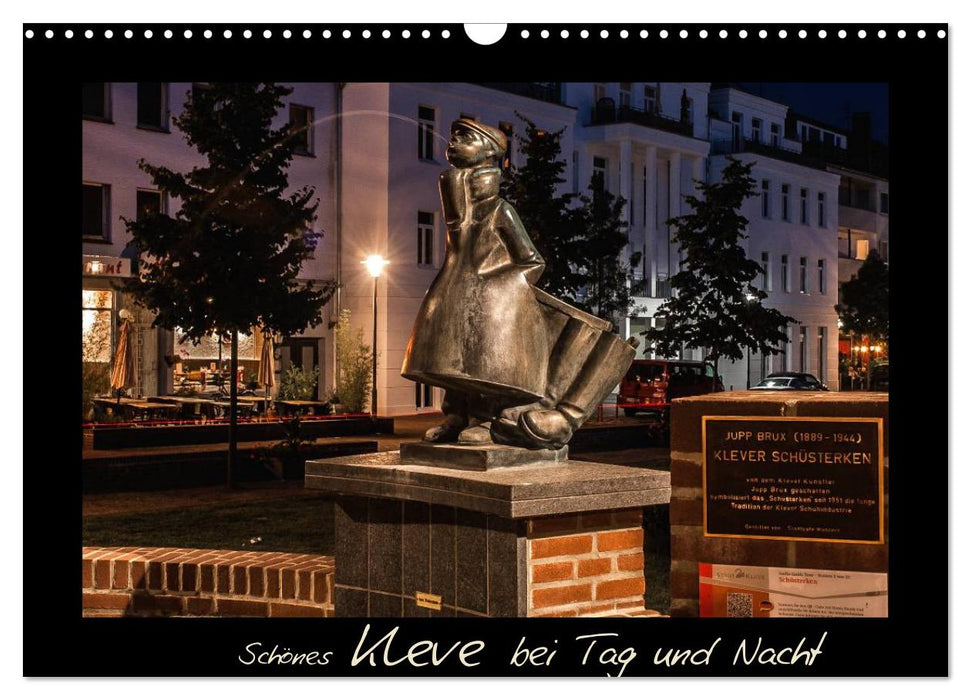 Beautiful Kleve by day and night (CALVENDO wall calendar 2024) 