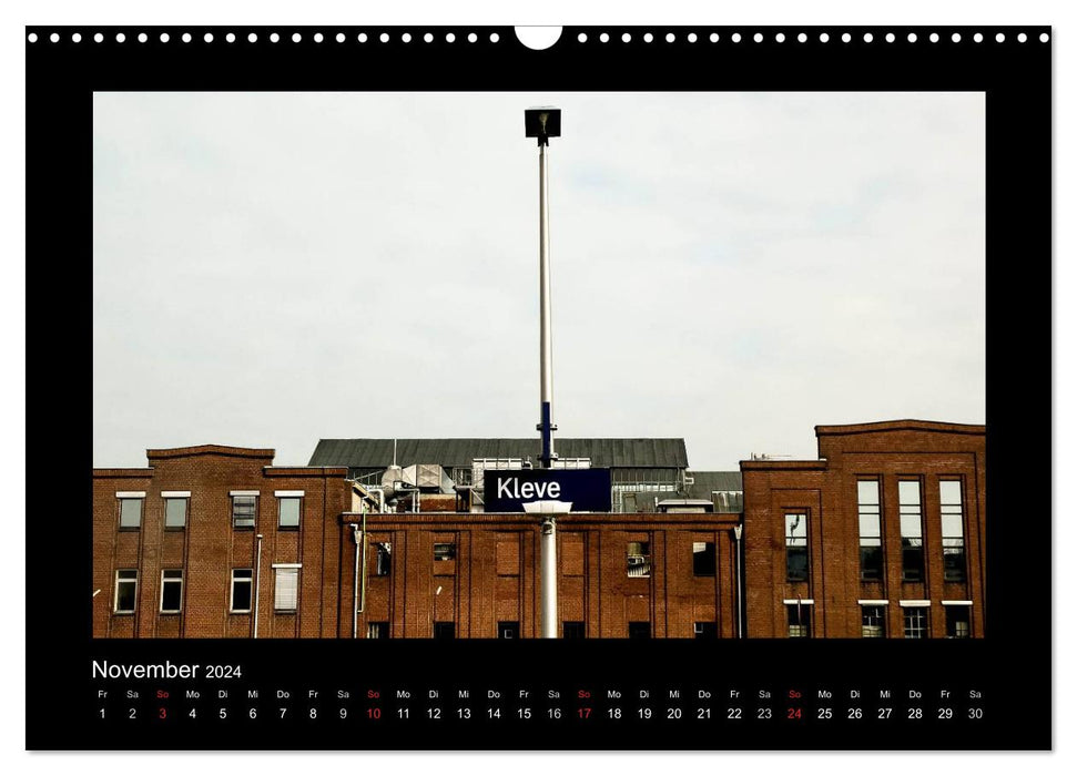 Belle Clèves de jour comme de nuit (calendrier mural CALVENDO 2024) 