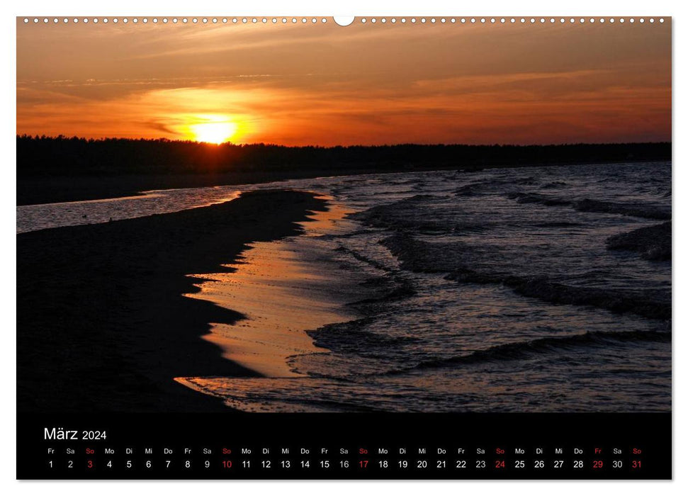 À la mer Baltique (Calvendo Premium Wall Calendar 2024) 