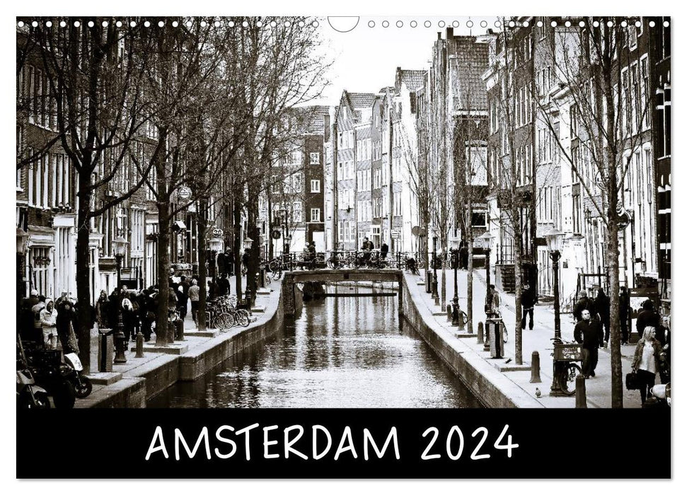 Amsterdam 2024 (CALVENDO Wandkalender 2024)