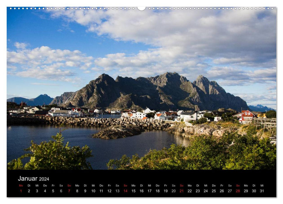 Lofoten - Les îles magiques de Norvège (Calvendo Premium Wall Calendar 2024) 