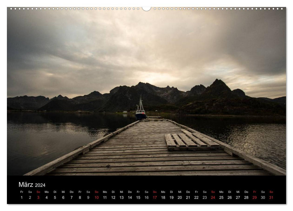 Lofoten - Les îles magiques de Norvège (Calvendo Premium Wall Calendar 2024) 