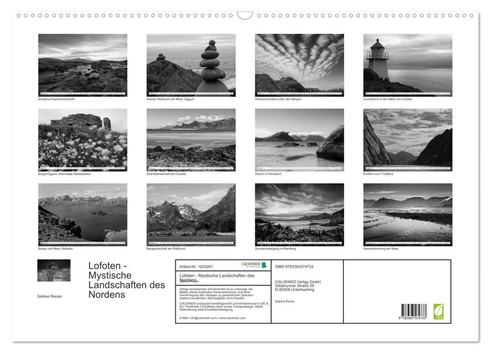 Lofoten - Mystische Landschaften des Nordens (CALVENDO Wandkalender 2024)