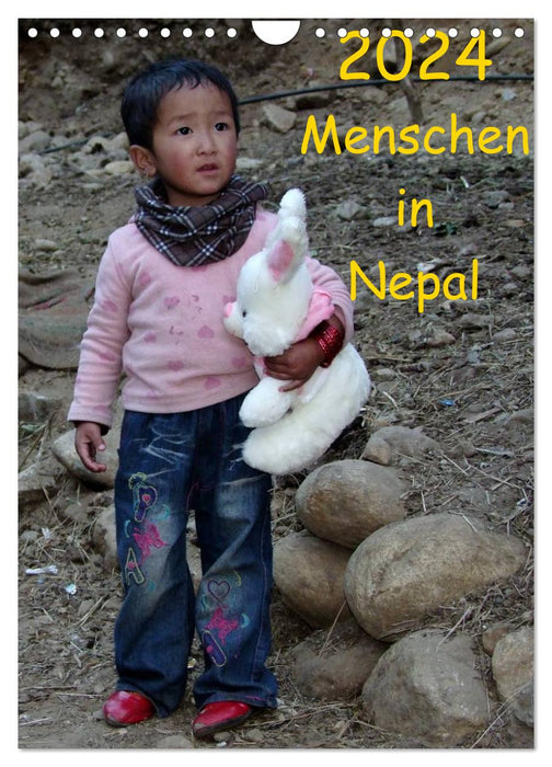Menschen in Nepal (CALVENDO Wandkalender 2024)