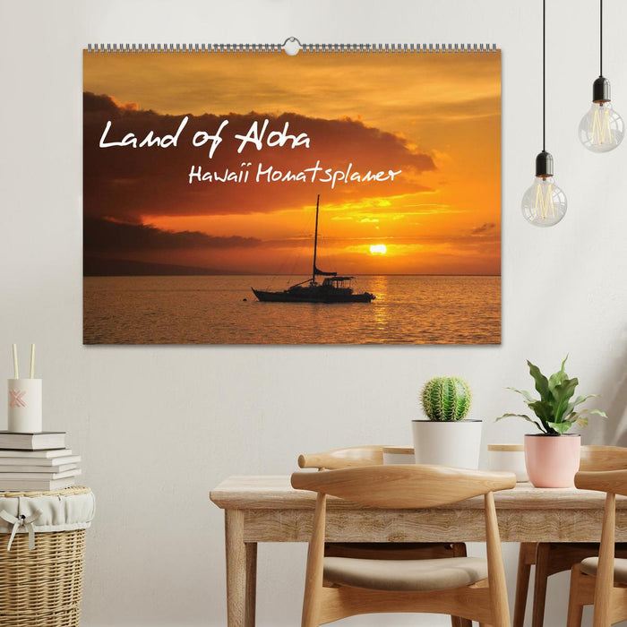 Land of Aloha – Agenda mensuel Hawaï (Calvendo mural 2024) 