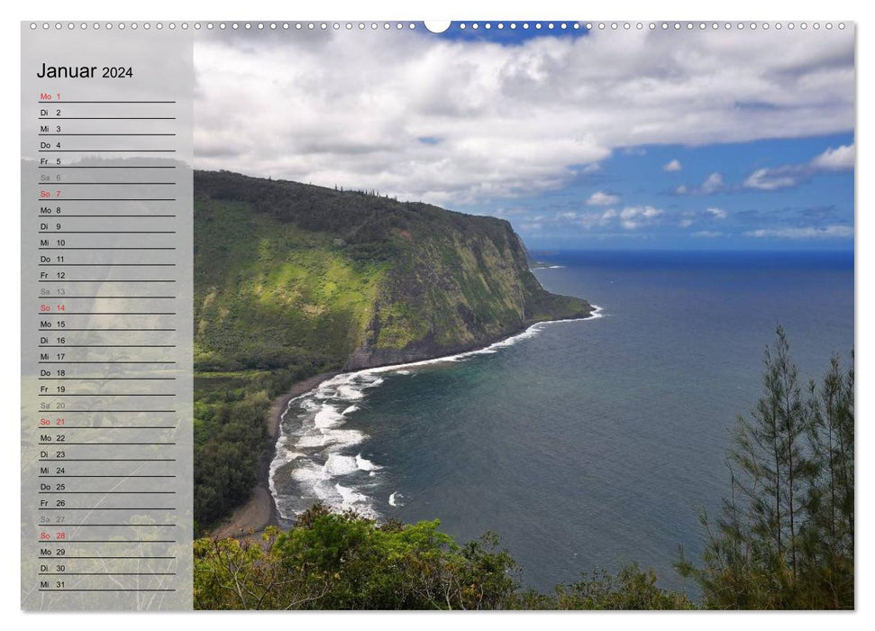 Land of Aloha - Hawaii Monatsplaner (CALVENDO Wandkalender 2024)