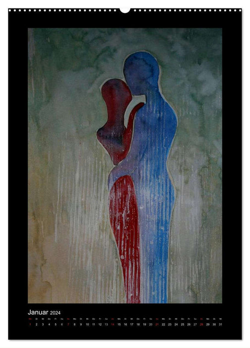 WoMan nude painting (CALVENDO wall calendar 2024) 