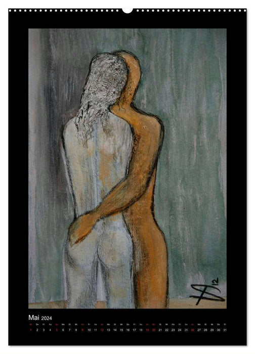 Tableau femme nue (calendrier mural CALVENDO 2024) 