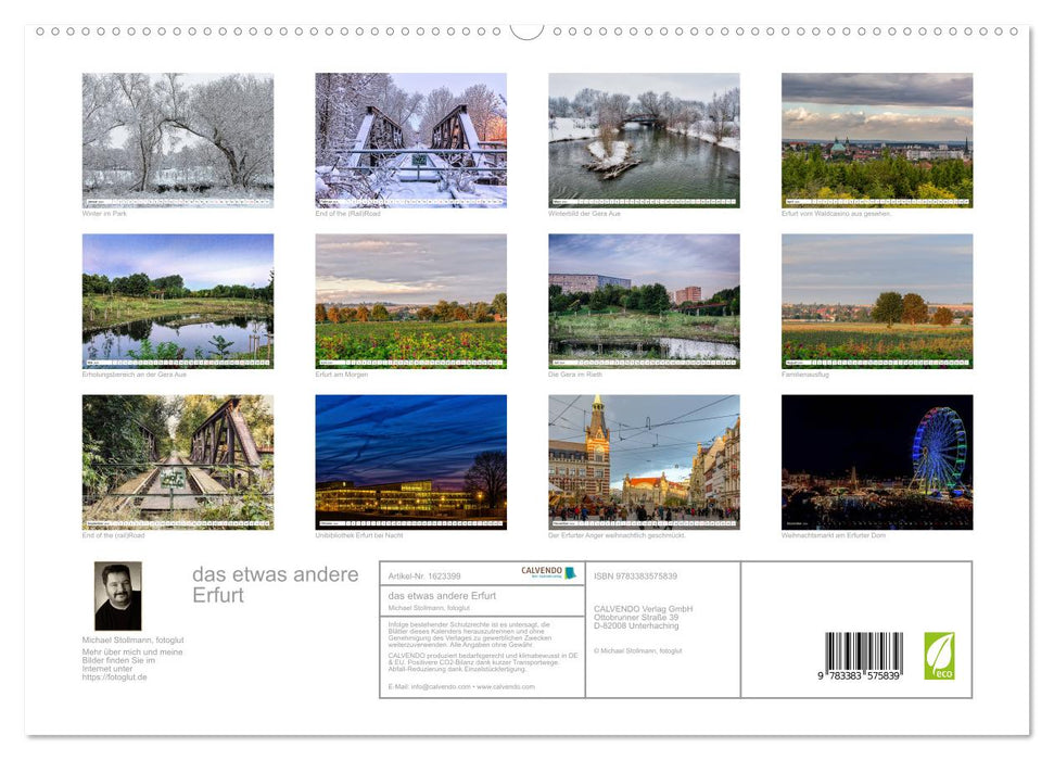 the slightly different Erfurt (CALVENDO Premium Wall Calendar 2024) 