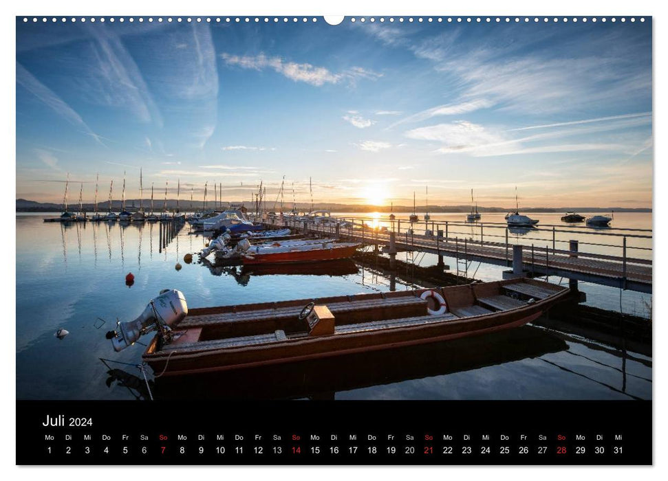 Lac de Constance - paysages riverains sous la plus belle lumière 2024 (calendrier mural CALVENDO 2024) 