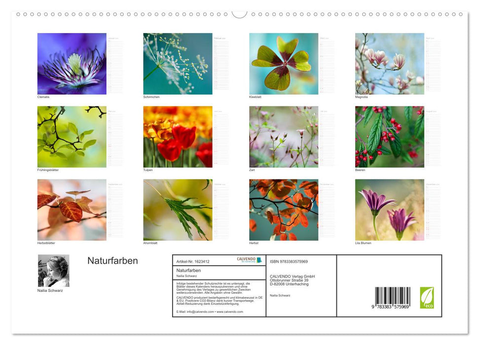 Naturfarben (CALVENDO Premium Wandkalender 2024)