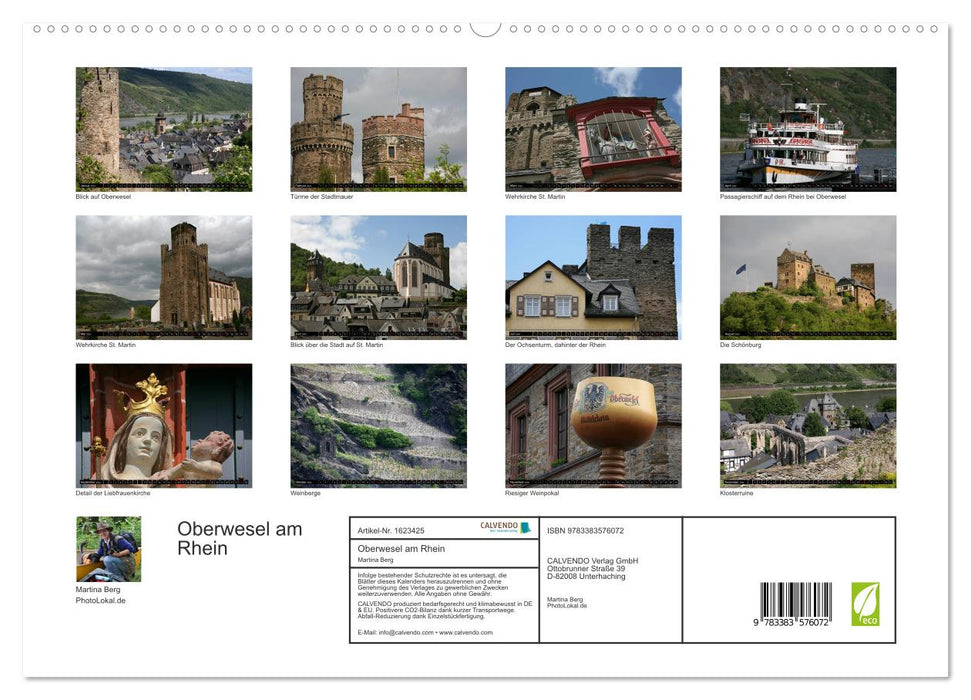 Oberwesel am Rhein (CALVENDO Premium Wall Calendar 2024) 