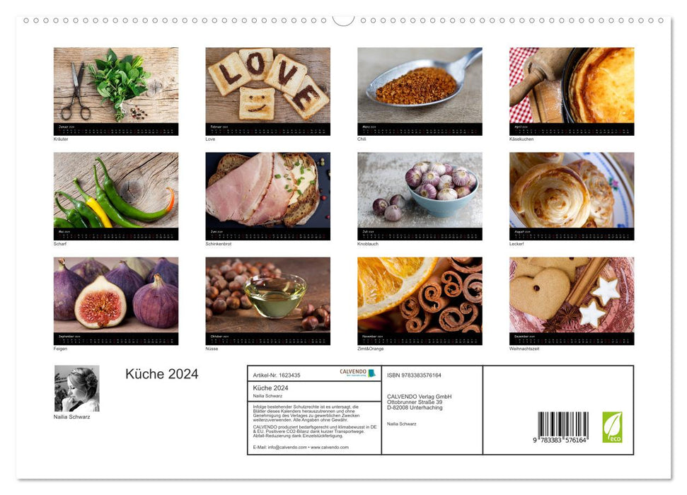 Cuisine (Calendrier mural CALVENDO Premium 2024) 