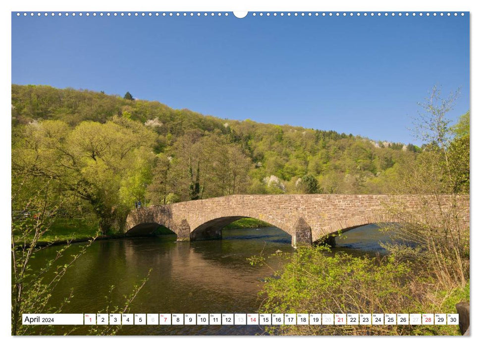 Streams, rivers, lakes - water in the Eifel (CALVENDO Premium Wall Calendar 2024) 