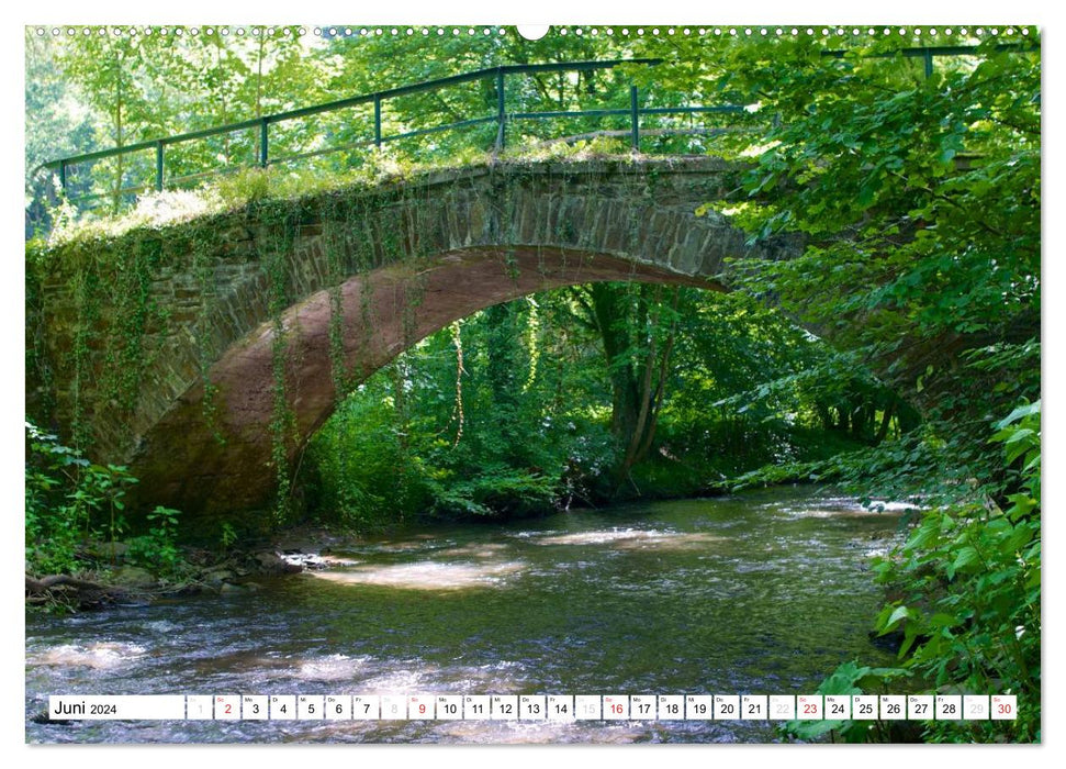 Bäche, Flüsse, Seen - Wasser in der Eifel (CALVENDO Premium Wandkalender 2024)