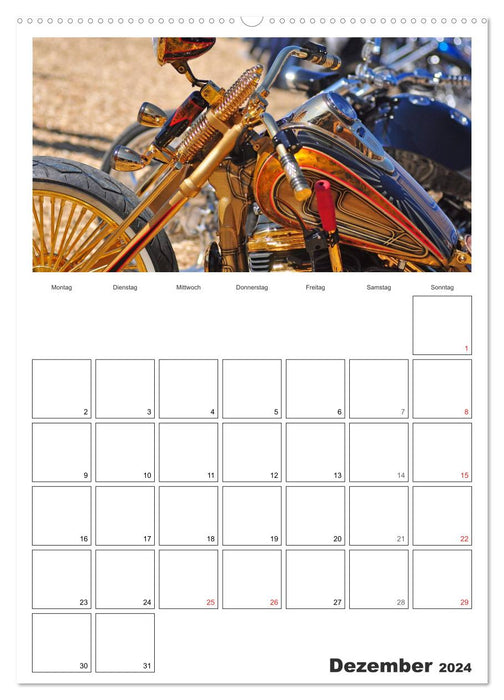 Best of Harley-Davidson Custom-Style 2024 (CALVENDO Premium Wandkalender 2024)