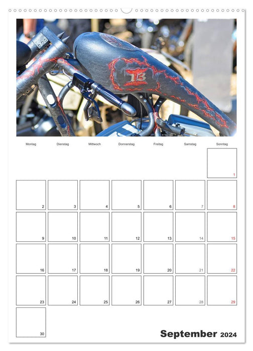 Le meilleur du style personnalisé Harley-Davidson 2024 (Calvendo Premium Wall Calendar 2024) 