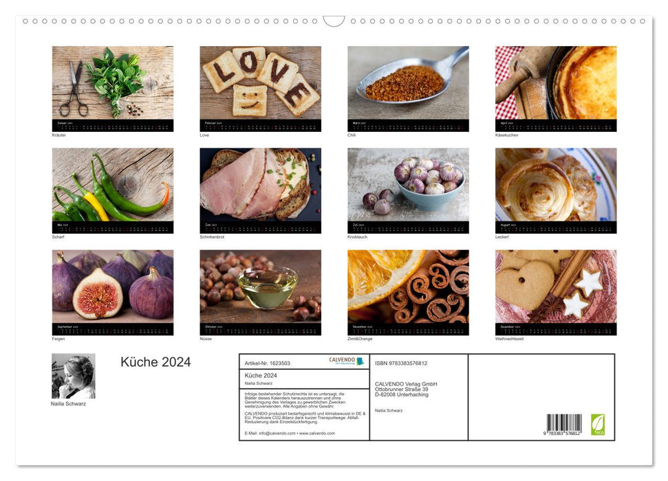 Kitchen (CALVENDO wall calendar 2024) 