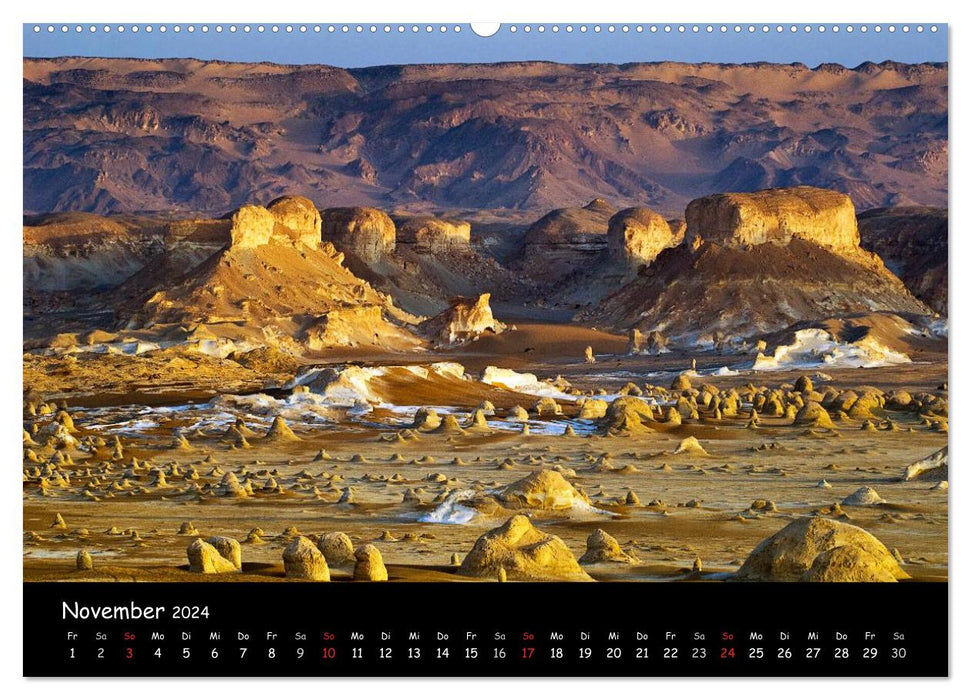 Désert blanc Egypte (Calvendo Premium Calendrier mural 2024) 