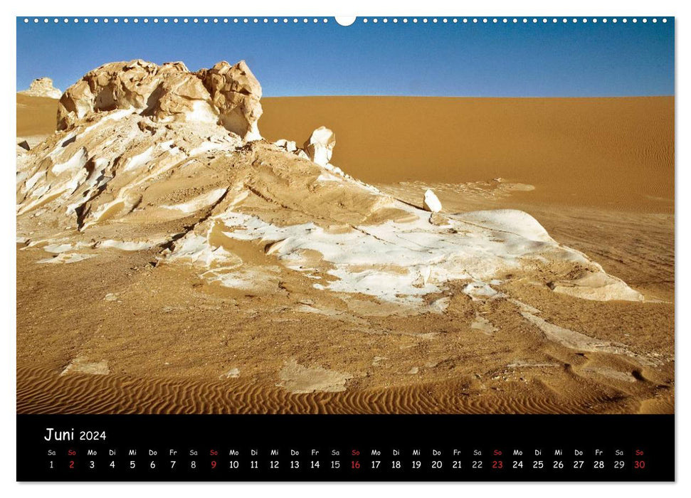 Désert blanc Egypte (Calvendo Premium Calendrier mural 2024) 