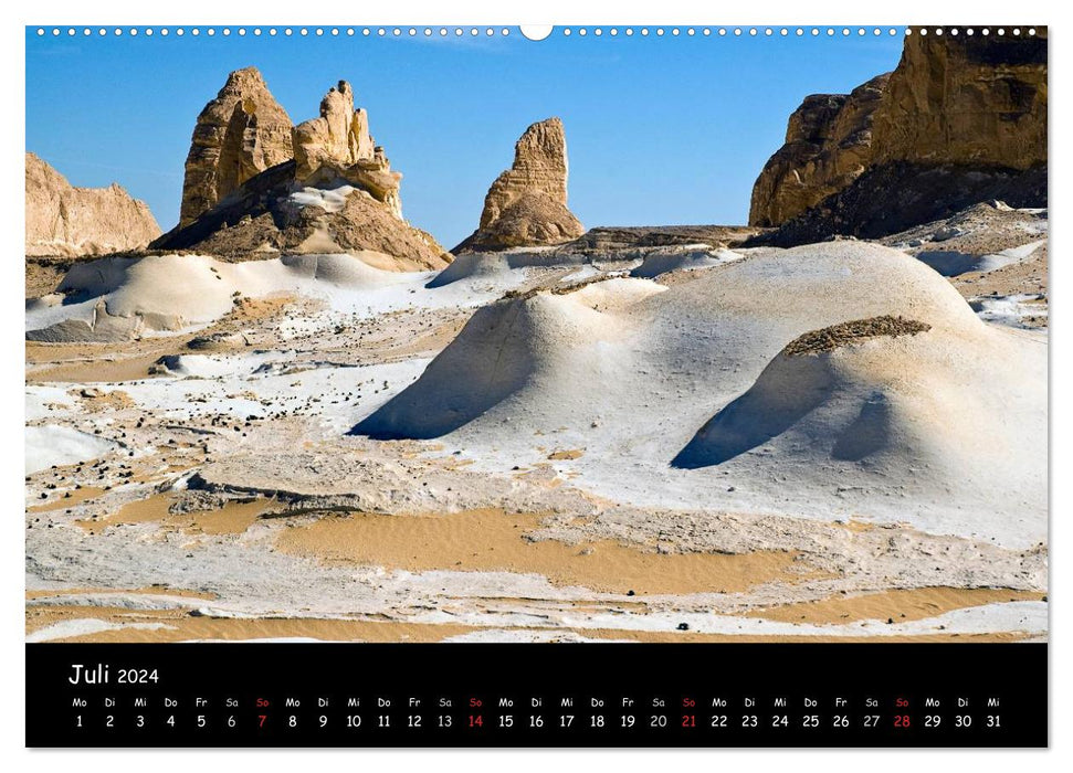 Désert blanc Egypte (Calvendo Premium Calendrier mural 2024) 