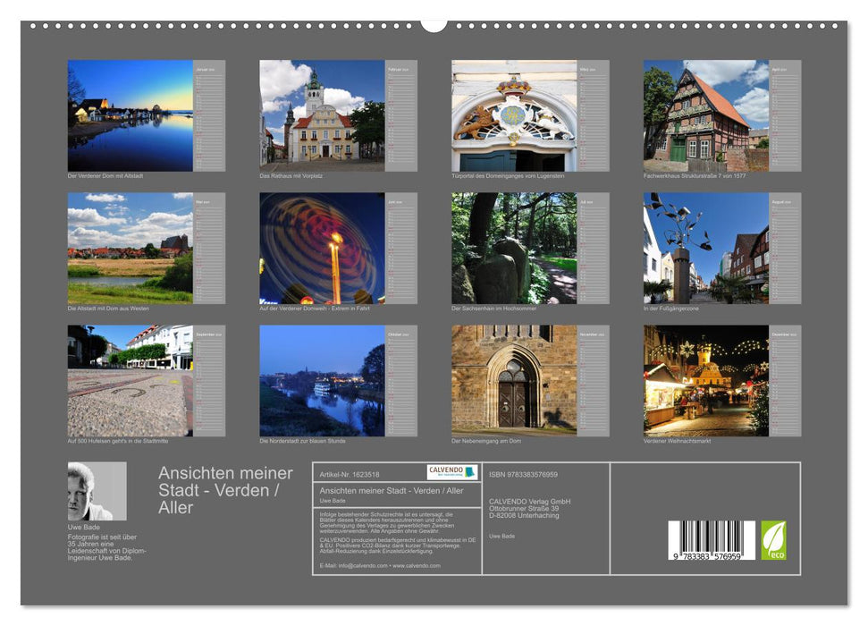 Views of my city - Verden / Aller (CALVENDO Premium Wall Calendar 2024) 