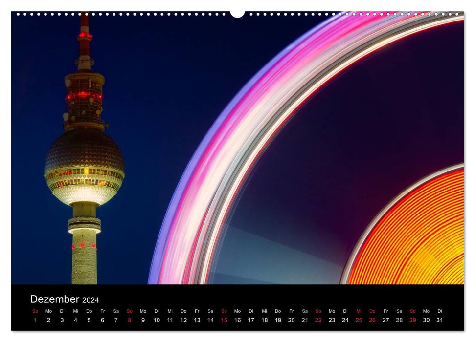 Vues de la ville de Berlin (calendrier mural CALVENDO 2024) 