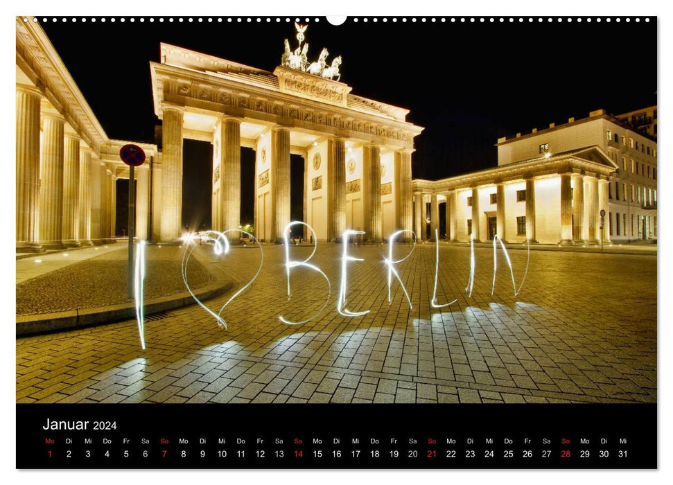 Vues de la ville de Berlin (calendrier mural CALVENDO 2024) 