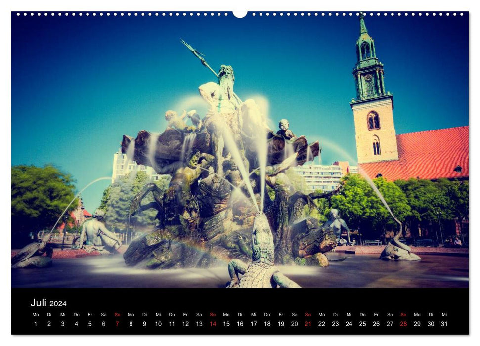 Vues de la ville de Berlin (calendrier mural CALVENDO 2024) 