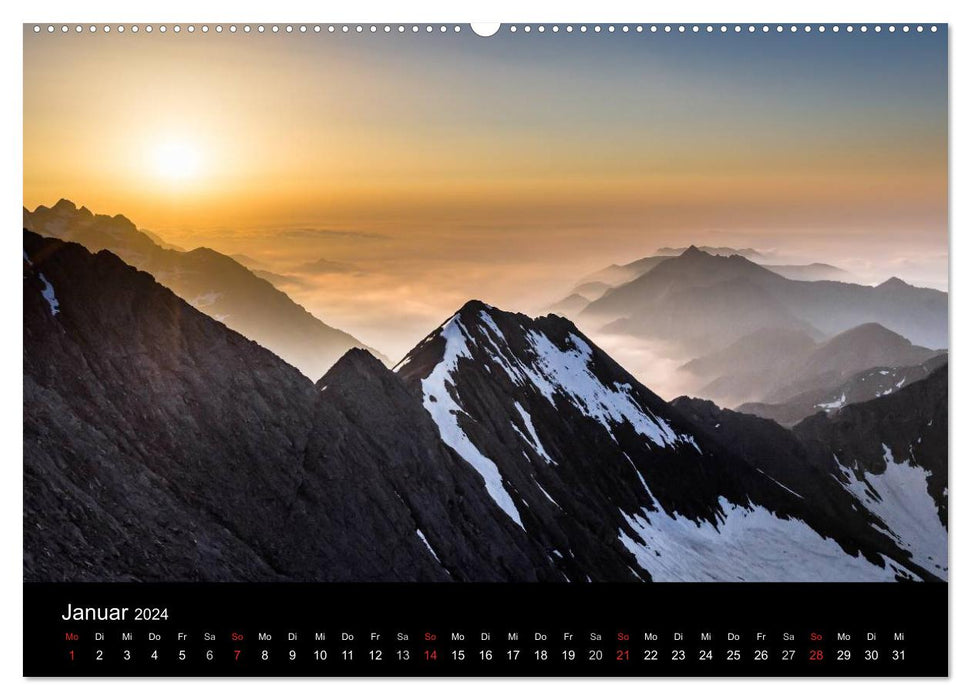 Grande Traversata delle Alpi - Randonnée sur la GTA (Calendrier mural CALVENDO Premium 2024) 