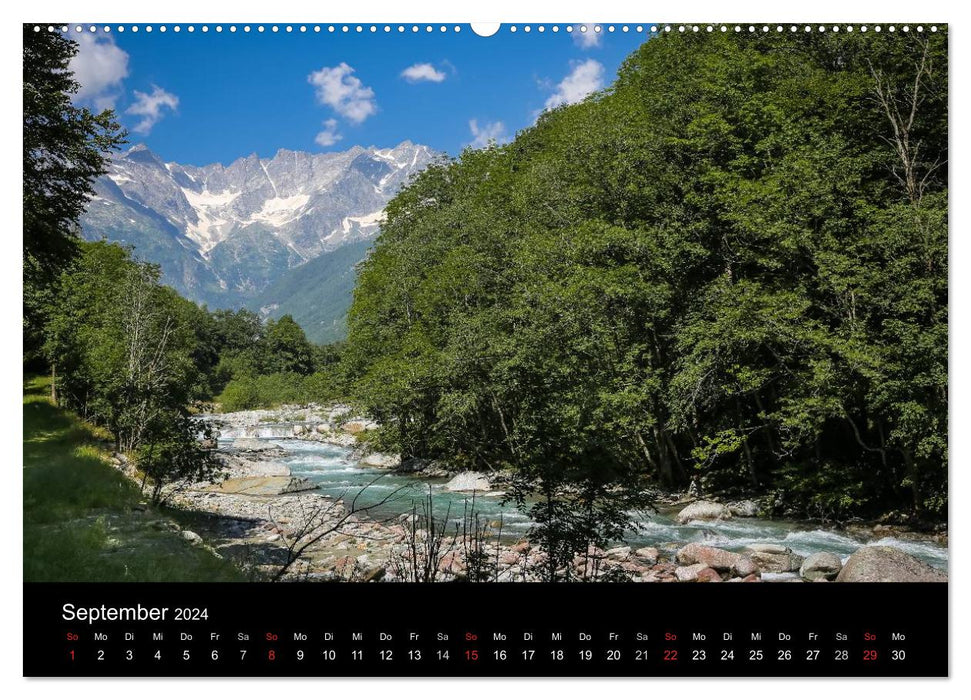 Grande Traversata delle Alpi - Wandern auf der GTA (CALVENDO Premium Wandkalender 2024)
