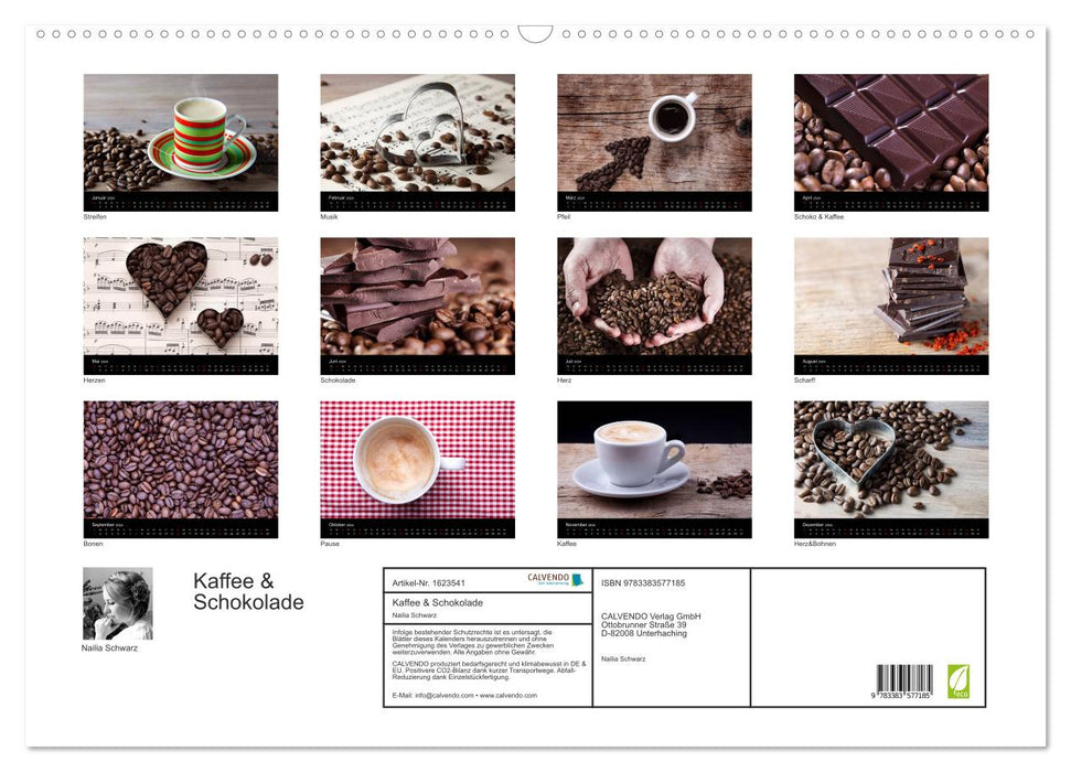 Kaffee & Schokolade (CALVENDO Wandkalender 2024)