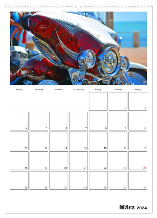 Le meilleur du style personnalisé Harley-Davidson 2024 (calendrier mural CALVENDO 2024) 