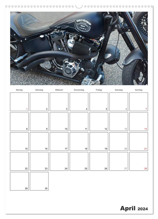 Le meilleur du style personnalisé Harley-Davidson 2024 (calendrier mural CALVENDO 2024) 