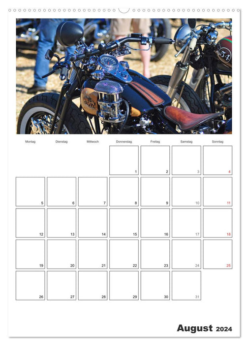 Le meilleur du style personnalisé Harley-Davidson 2024 (calendrier mural CALVENDO 2024) 