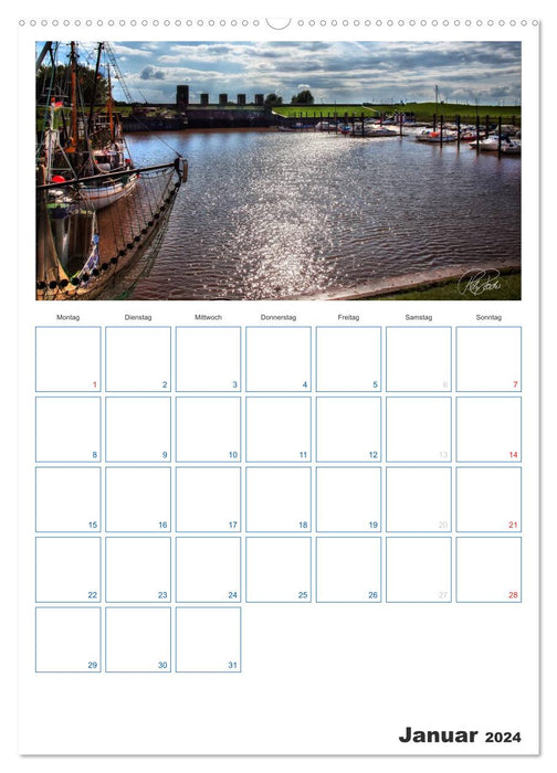 Friesland - North Sea resort Dangast (CALVENDO Premium Wall Calendar 2024) 