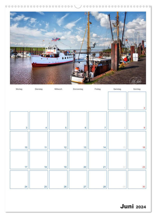 Friesland - Nordseebad Dangast (CALVENDO Premium Wandkalender 2024)