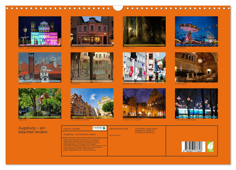 Augsburg – a little different (CALVENDO wall calendar 2024) 