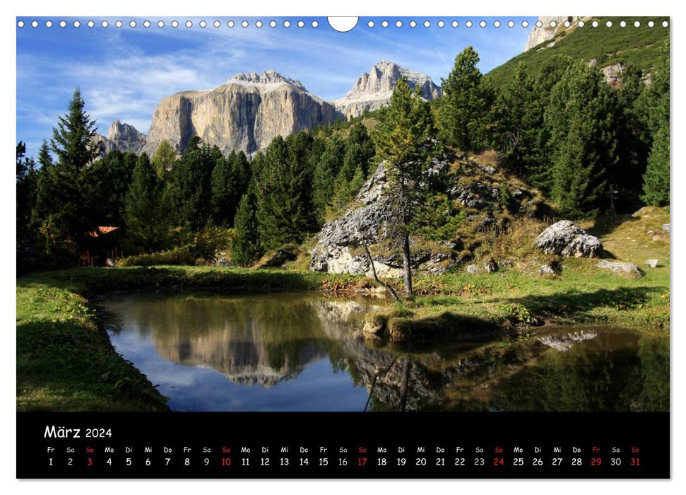 World Natural Heritage DOLOMITES (CALVENDO wall calendar 2024) 