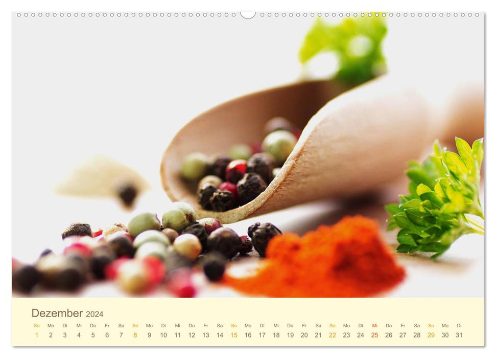 Gourmandises de la cuisine version CH (calendrier mural CALVENDO Premium 2024) 