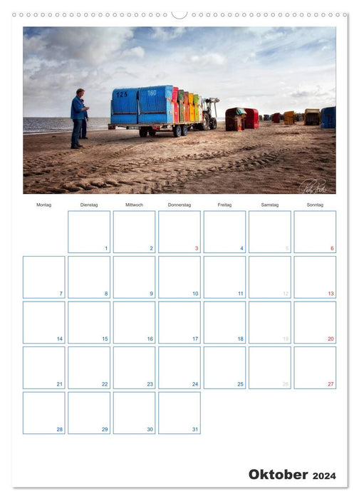 Friesland - North Sea resort Dangast (CALVENDO wall calendar 2024) 