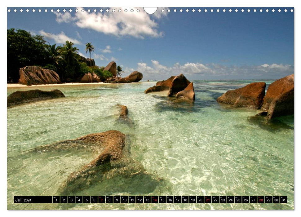 Seychelles (Calendrier mural CALVENDO 2024) 