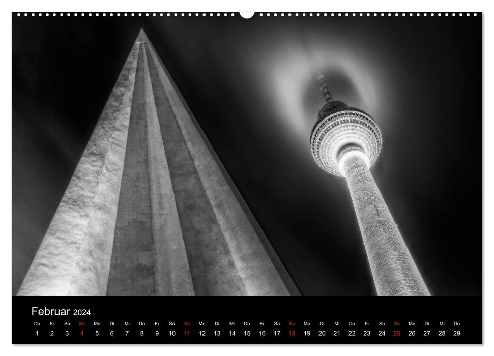 Berlin Monochrome (CALVENDO wall calendar 2024) 