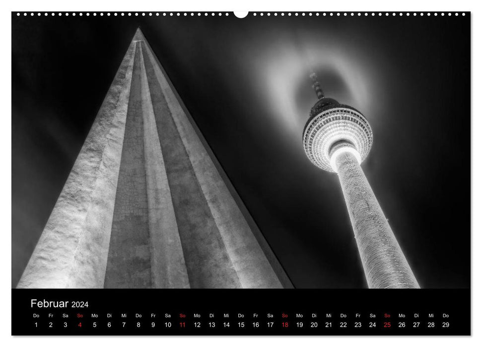 Berlin Monochrome (CALVENDO Wandkalender 2024)