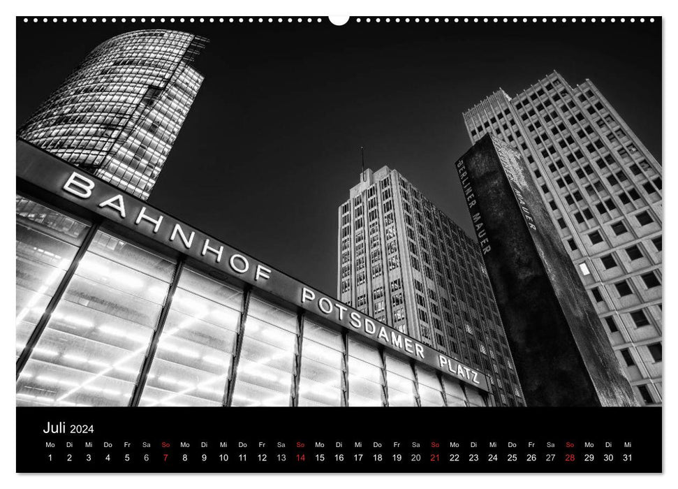 Berlin Monochrome (CALVENDO Wandkalender 2024)