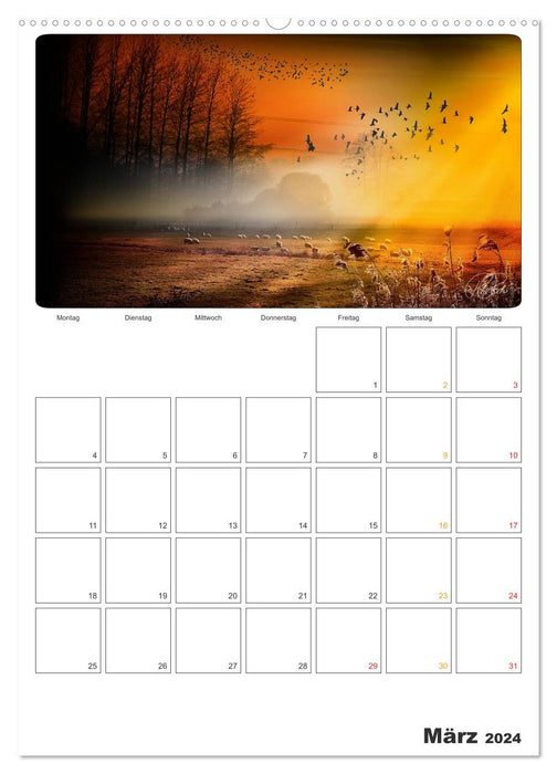 Terminplaner - Zwischenwelten, Zeiten zwischen Tag und Nacht (CALVENDO Premium Wandkalender 2024)