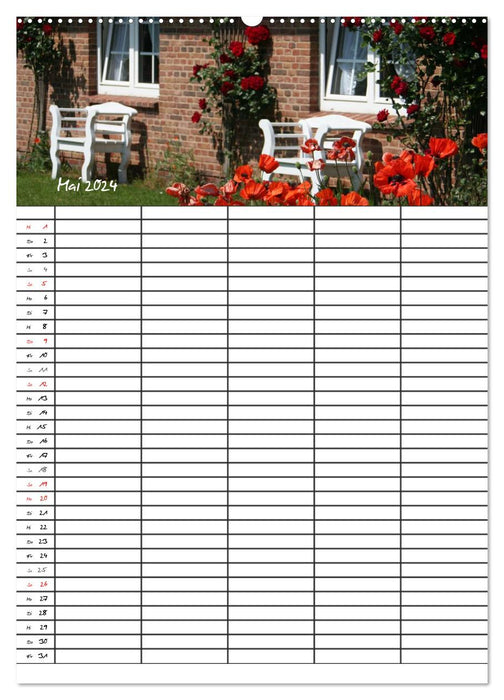 Family planner - Sylt (CALVENDO wall calendar 2024) 
